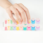 Confetti French – Semi-Cured Gel Nail Wraps