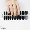 Obsidian Black – Semi-Cured Gel Nail Wraps