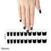 French Black Whisper – Semi-Cured Gel Nail Wraps
