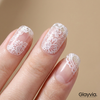 Ivory Lace Veil – Semi-Cured Gel Nail Wraps